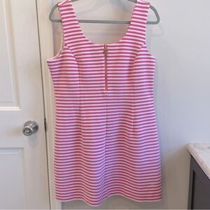 Lily Pulitzer Pink and White Striped Dress, Size XL